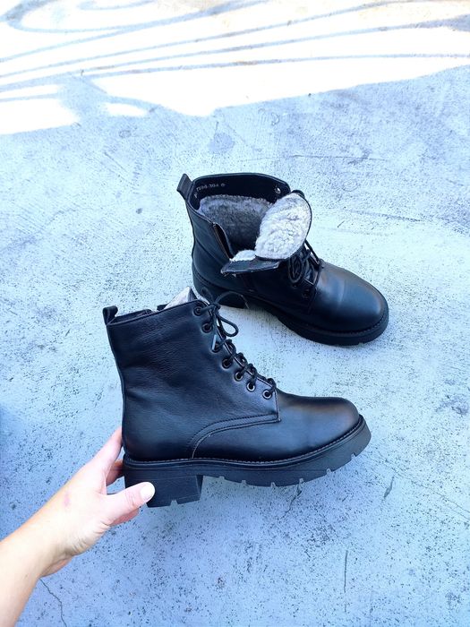 Зимові черевики на хутрі натуральна шкіра