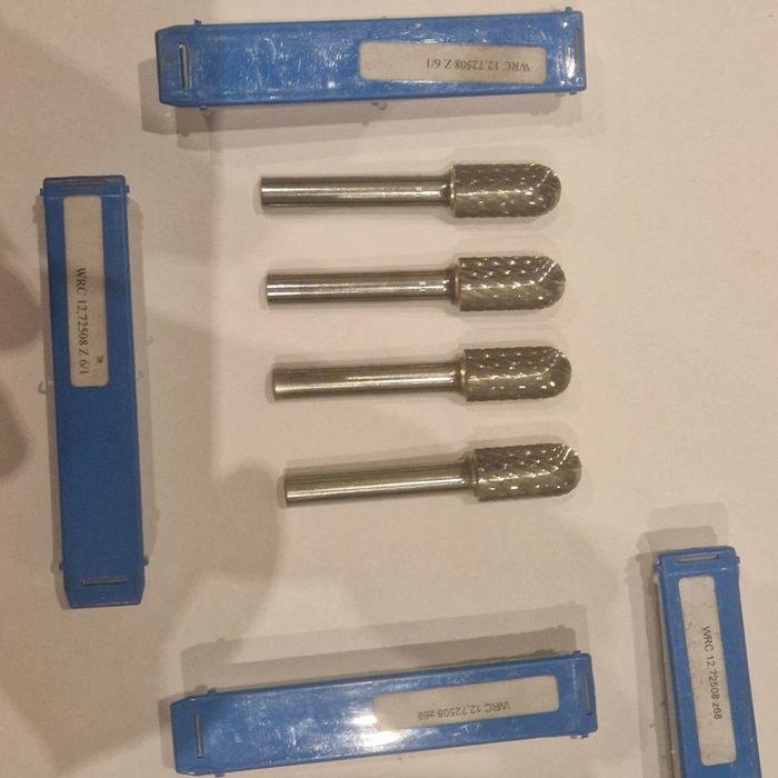 Wysokiej jakości frezy pilniki obrotowe WHM fi 8 trzpien