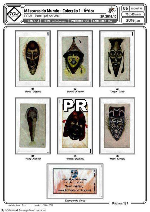 Série privada - Máscaras do Mundo coleção I - África - SP.2016.10
