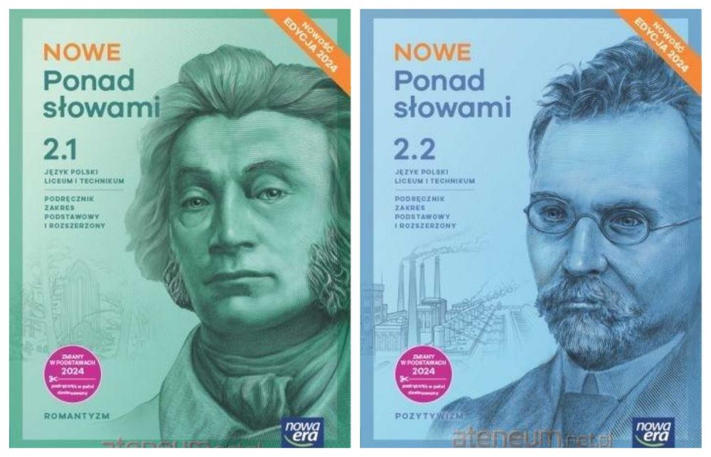 Nowe Ponad Słowami 2.1 i 2.2 EDYCJA 2024 Klasa 1 cz. 1 i cz 2 Nowa Era