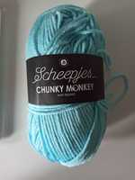 Włóczka Scheepjes Chunky Monkey 100 g - 3844 baby blue nowy motek