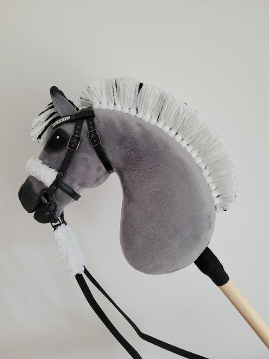 Konik Hobby Horse Fiord A4 ręcznie szyty z minky,zestaw z ogłowiem #28