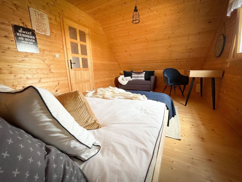 Leśny Domek - na wynajem, w cichej okolicy z sauną i ruską balią