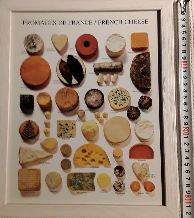 Quadro Fromages de France / French Cheese