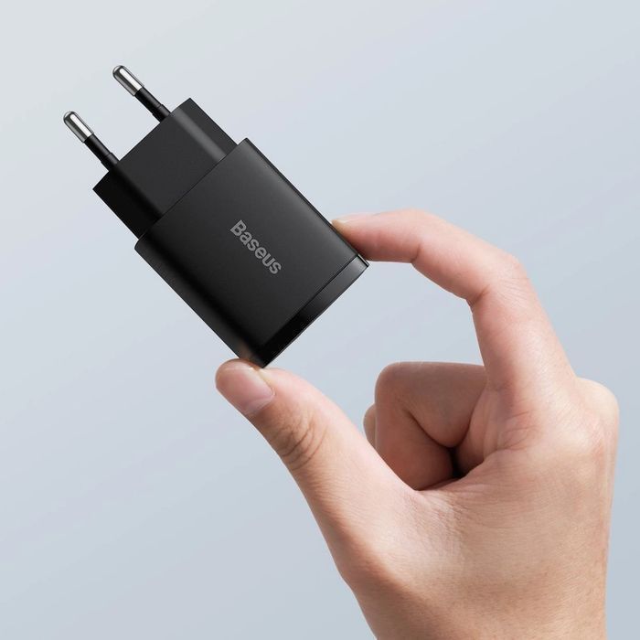 Baseus Compact szybka ładowarka sieciowa USB / USB C 20W 3A PD QC 3.0