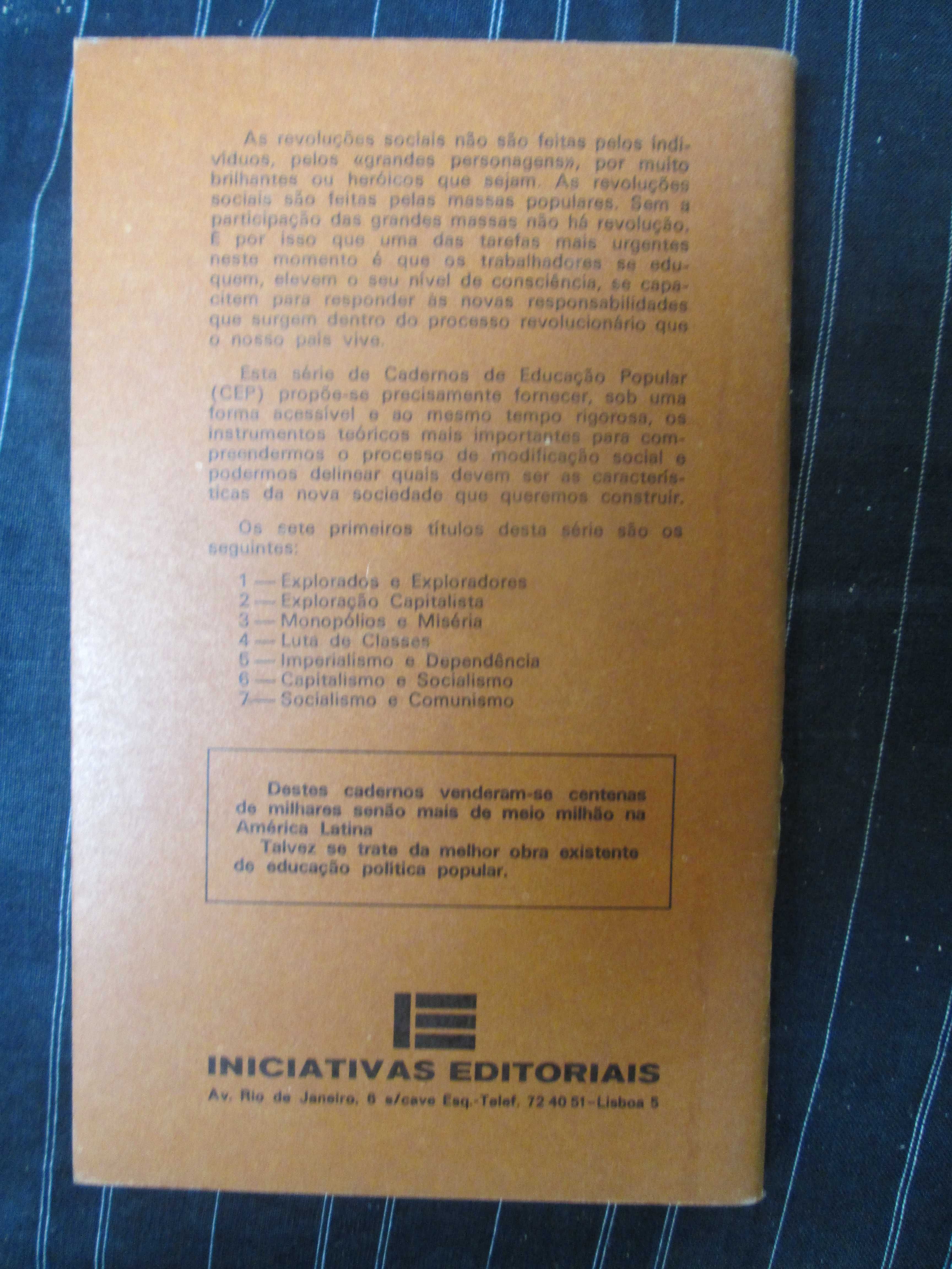 Capitalismo e Socialismo, de Marta Harnecker e Gabriela Uribe