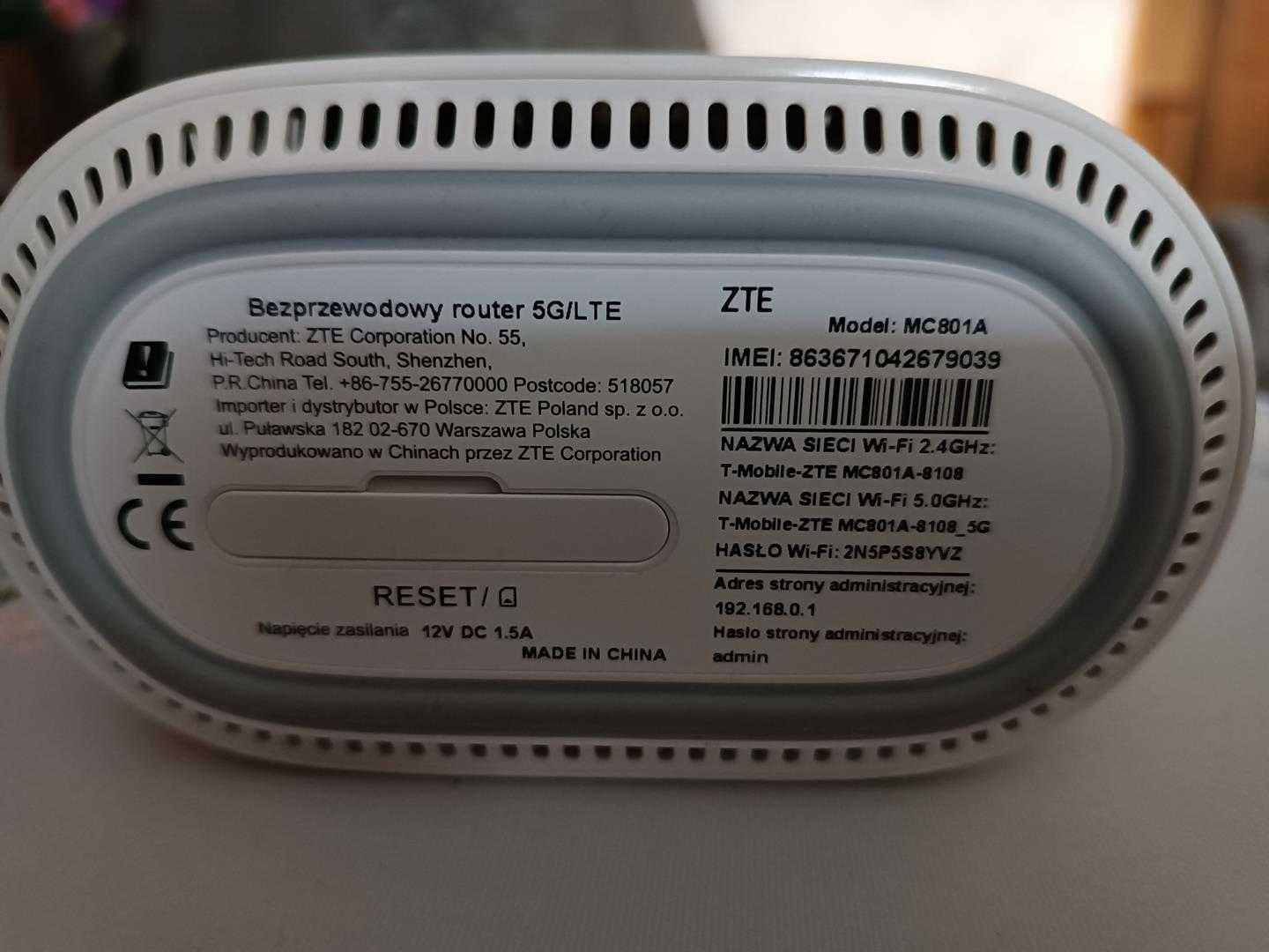Router ZTE MC801A 5G Okazja!