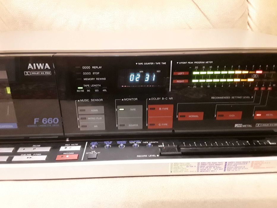 Кассетная дека AIWA AD-F660  (3 Head, Dual Capstain, Made in Japan)