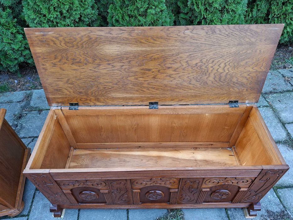 1x skrzynia, 1x komoda na buty