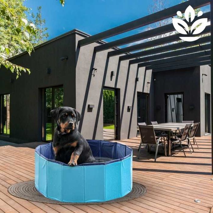 BASEN DLA PSA ZWIERZĄT ogrodowy składany kojec kąpieli 80x30 cm