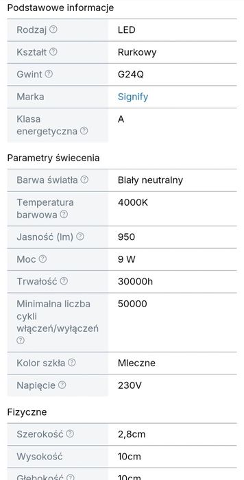 Żarówka Philips LED