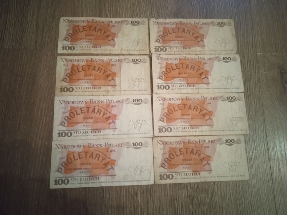 Dvacet Korun ČeskoSlovenskych 1988 banknot oraz polski banknot 100zl