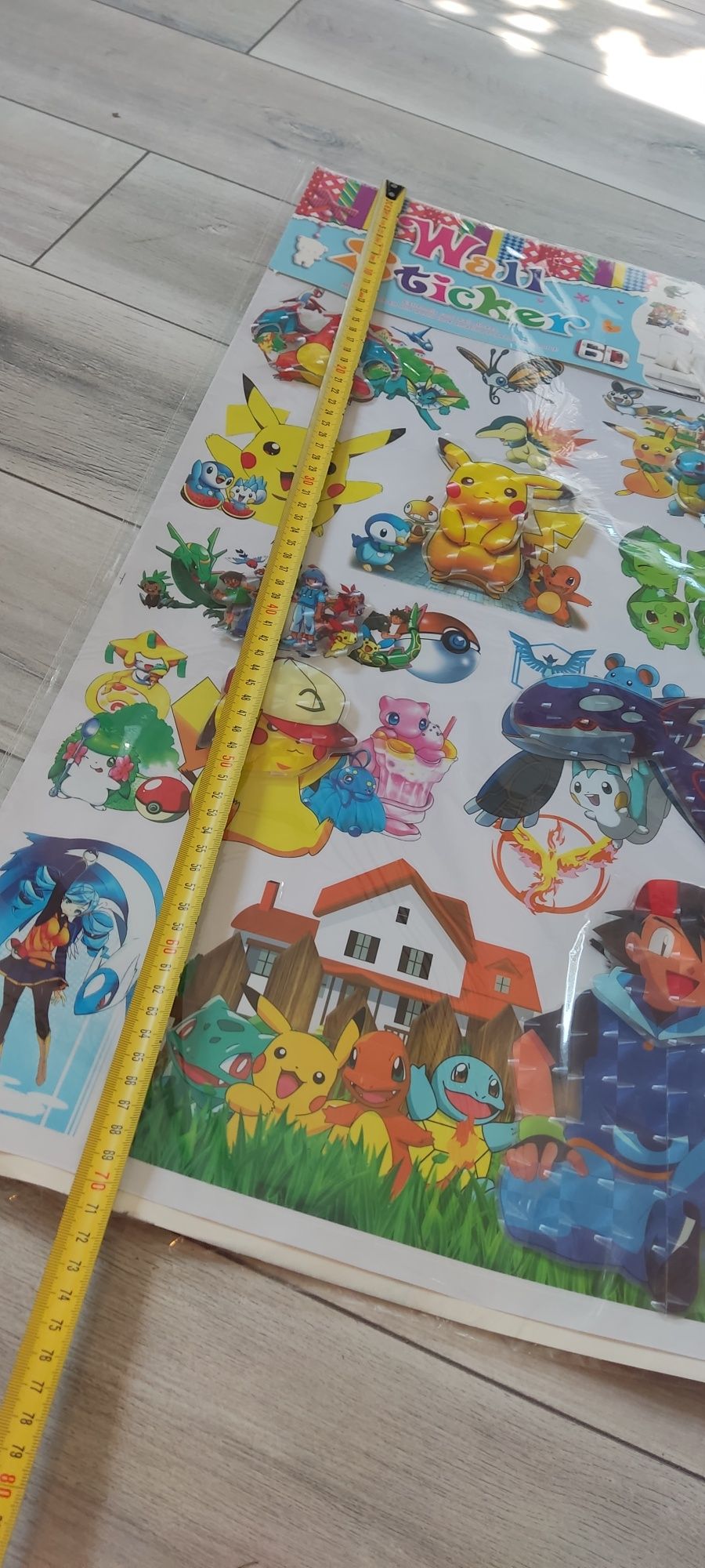 Naklejki ścienne 3d Pokemon nowe