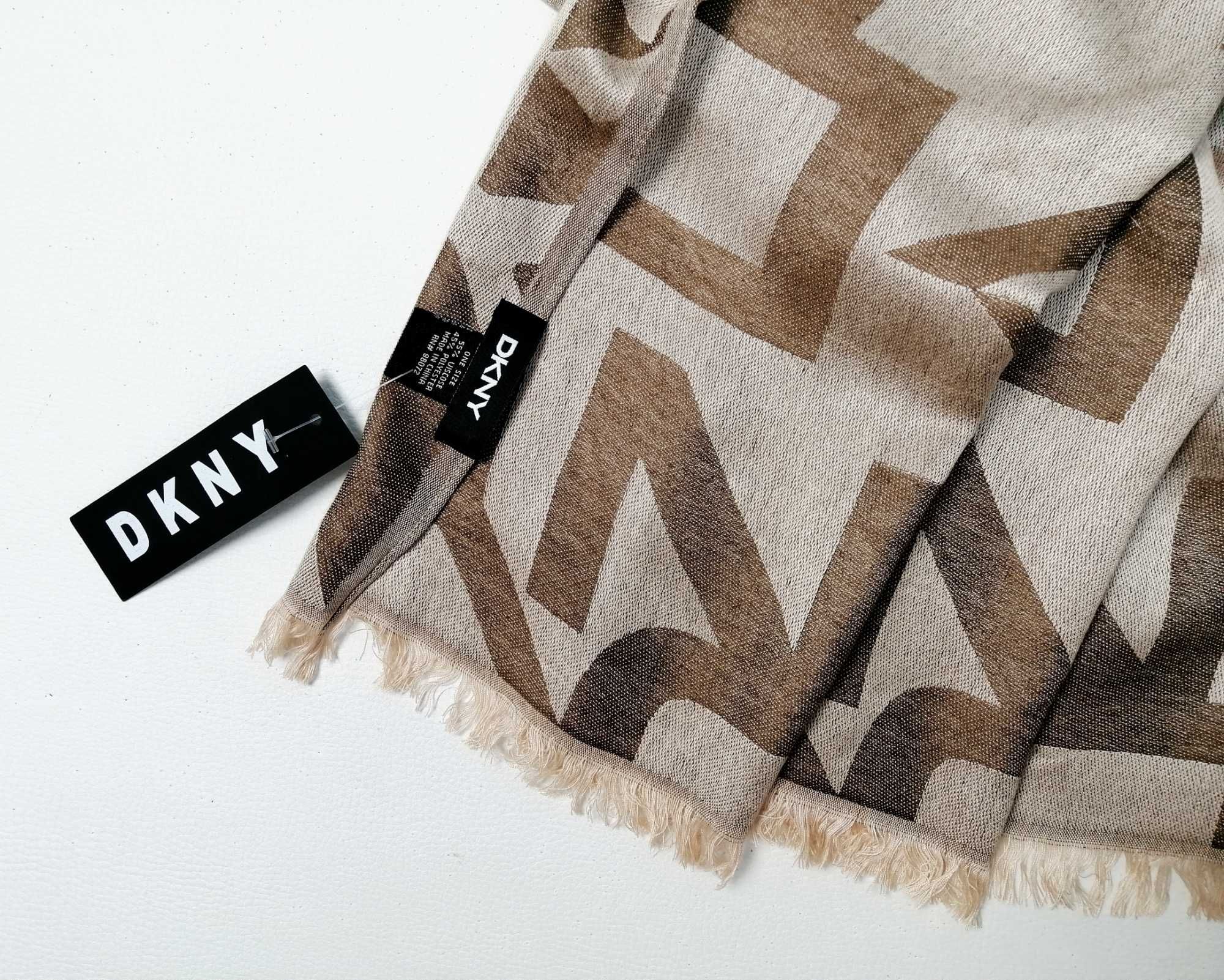 Новый брендовый большой шарф палантин DKNY