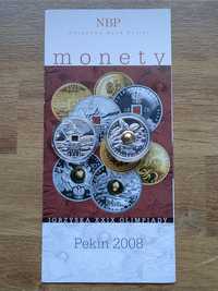 10 zł srebro Pekin 2008 r. 2 monety