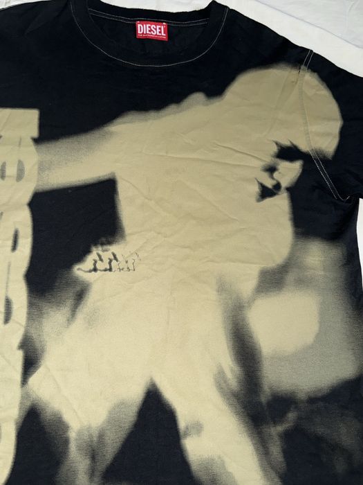 футболка Diesel T-Just-N13 с выцветшим принтом