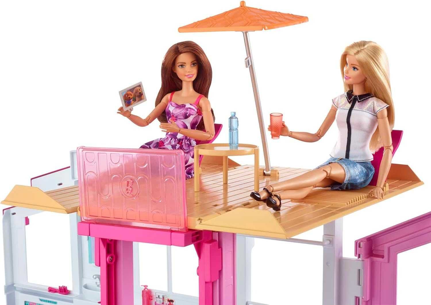 BARBIE 3 Piętrowy domek dla lalek z windą i akcesoriami DLY32 NOWY