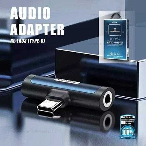 Adapter audio typu C Remax RL-LA03a Smooth Series - czarny