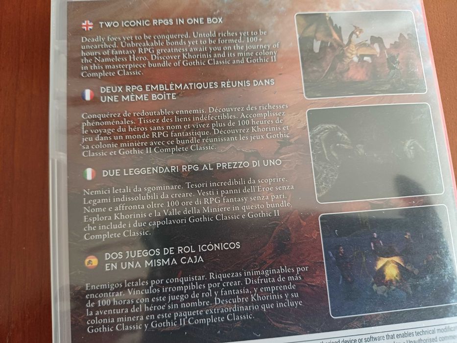 Gothic Khorinis Saga Nintendo switch Novo