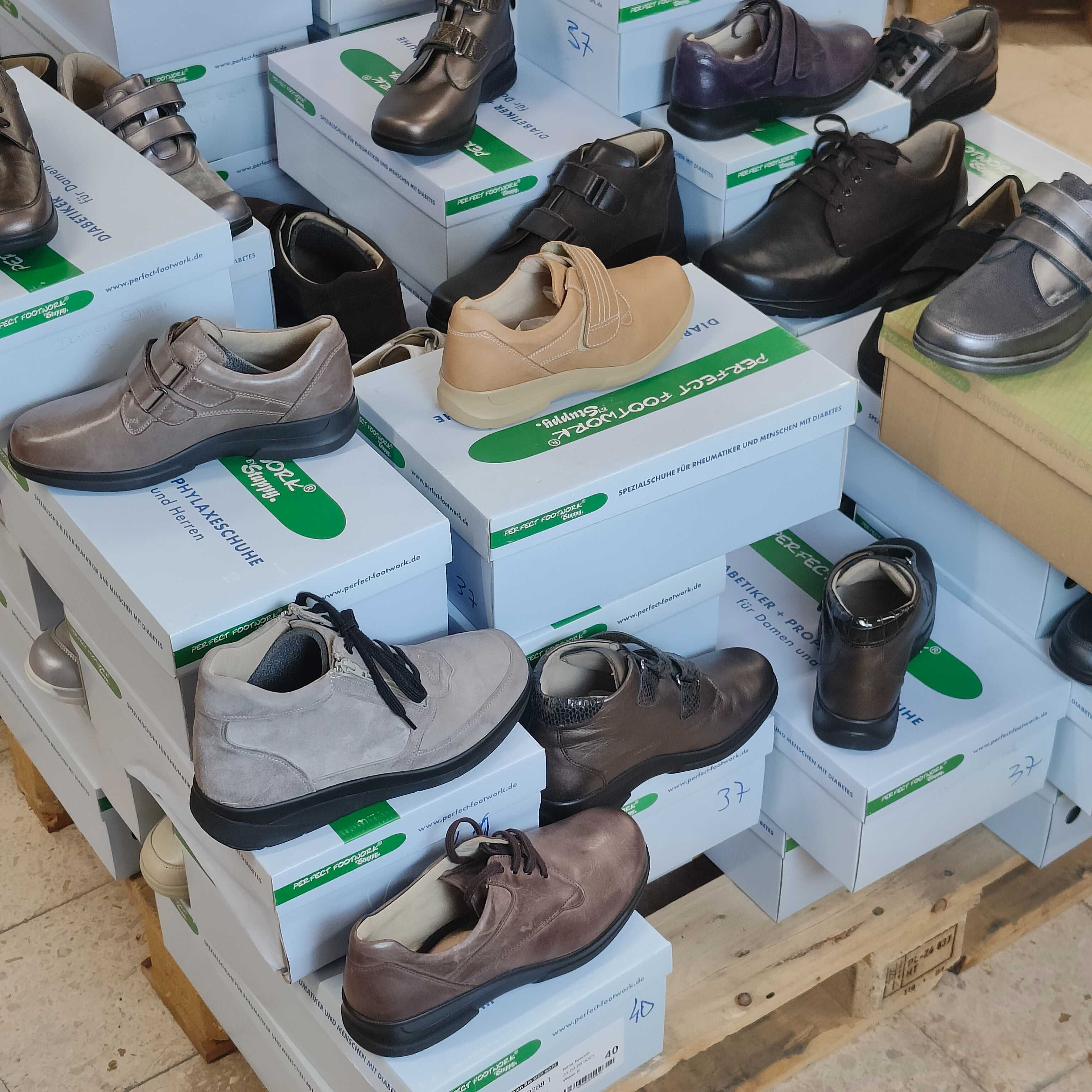 71 Pares de Calçado Ortopédico e Diabético 100% Pele Stuppy Footwork