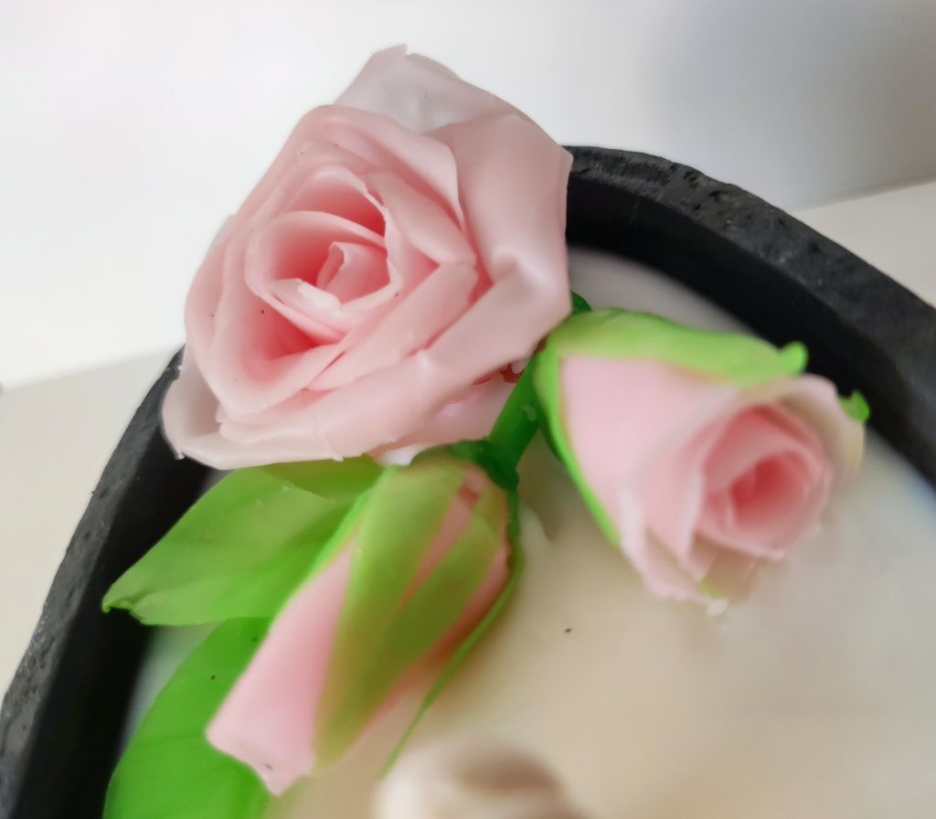 Świeca sojowa Róża Dzień Kobiet Dzień Matki Walentynki