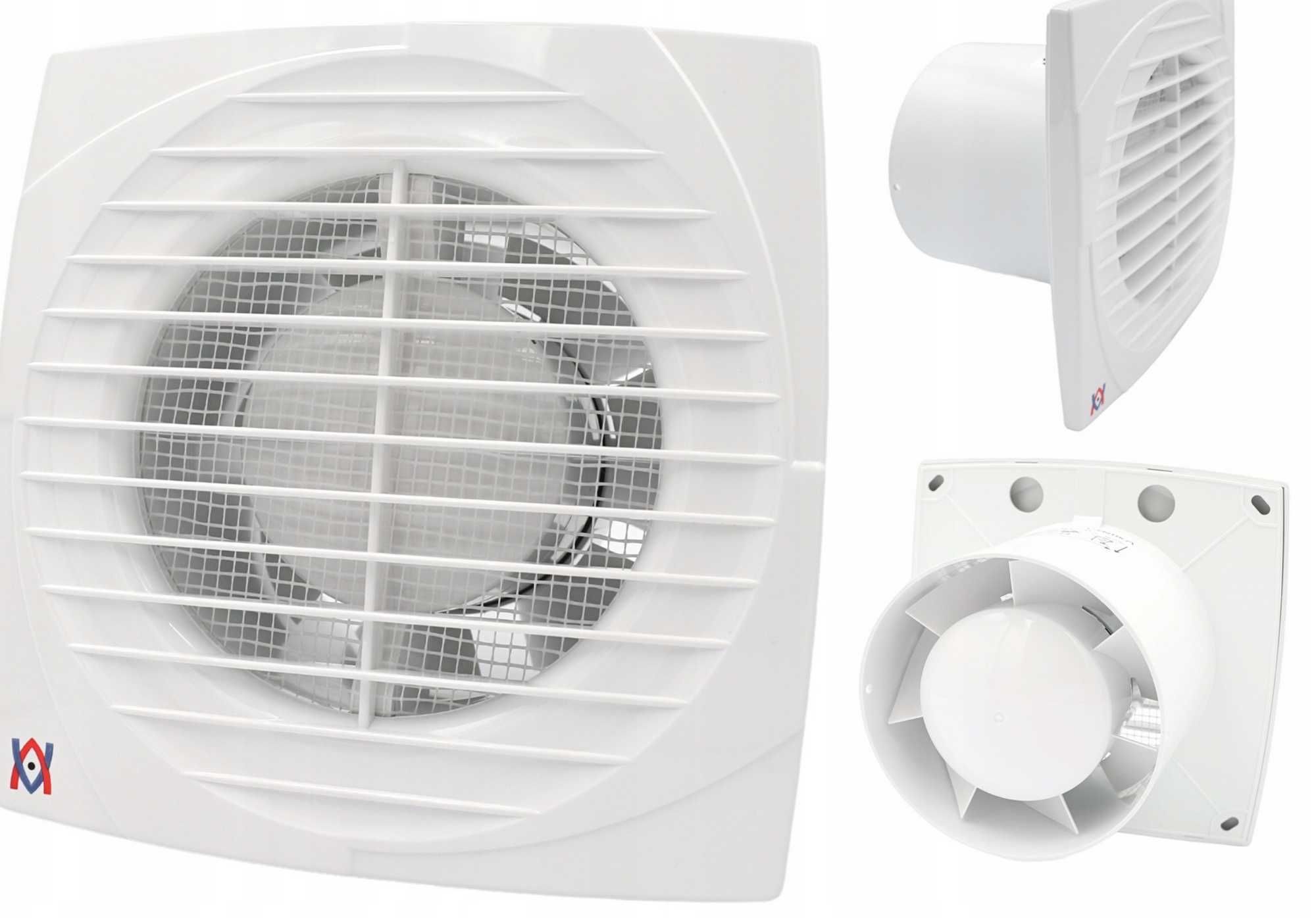 Wentylator wyciągowy osiowy fi125mm wyłącznik sznurkowy 180m3/h