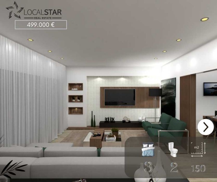 Moradia T3 - Térrea, moderna com jardim, espaço e privacidade