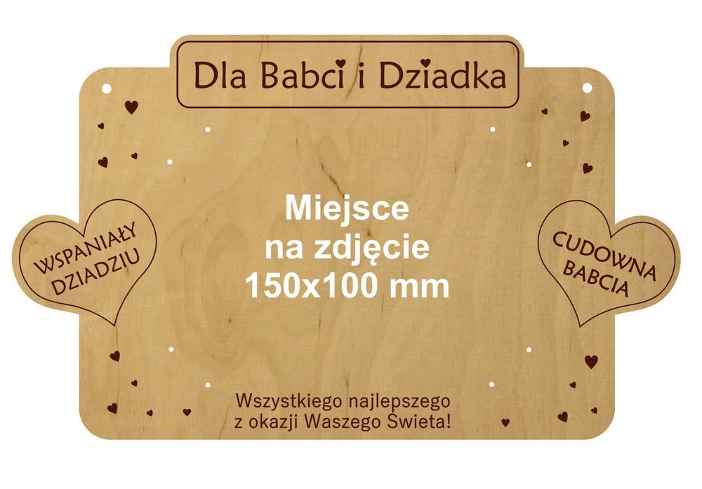 Obraz wypalany w sklejce Kartki  urodziny,  Imieniny i okazjonalne