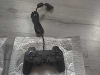 Черный проводной вибро джойстик для playstation 2, 1, PSX.