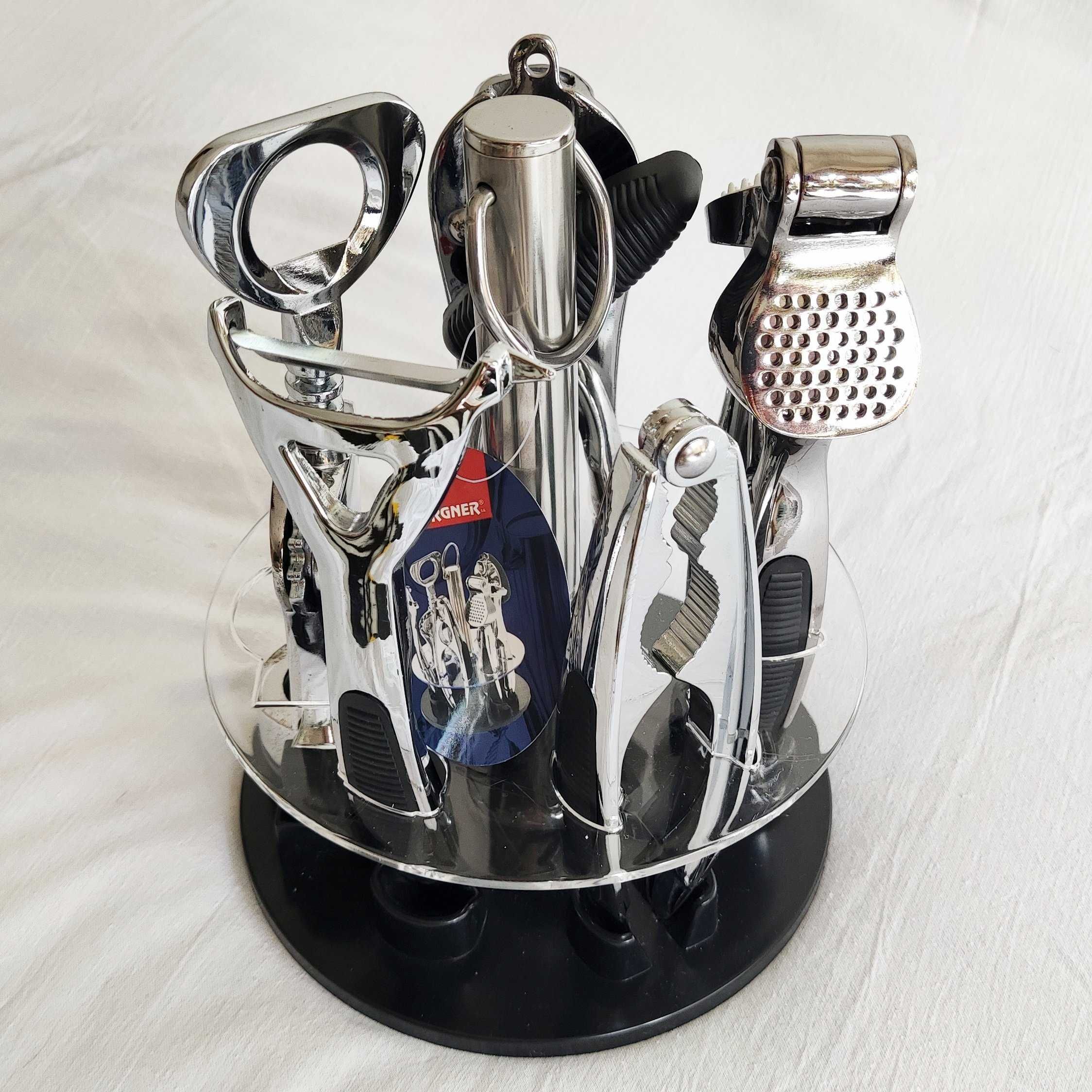 BERGNER Ekskluzywny Zestaw Otwieracze Przybory. Chrom. 1.7 kg! Jedyne.