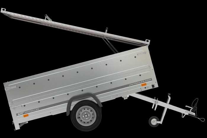 Przyczepka 264x125 UNITRAILER GARDEN 264 KIPP z burtami BIS i pokrywą