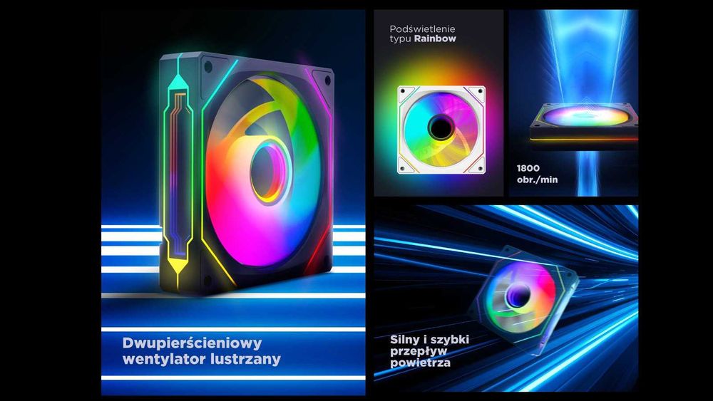 Wentylatory 120MM ARGB Mirrors Effect Nowe!