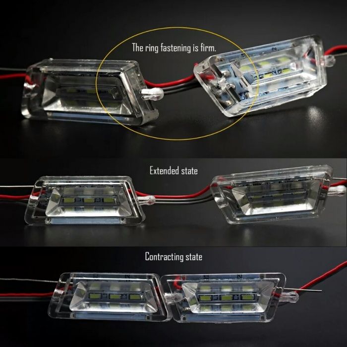 Crystal LED DRL ДХО с бегущим поворотом динамические моргающ кристаллы