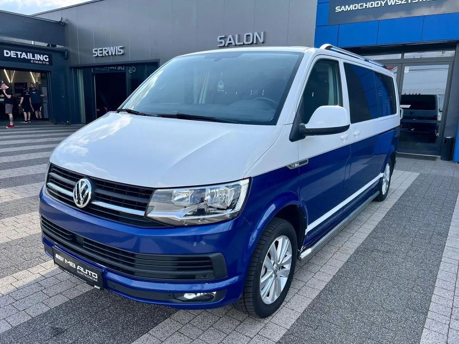 Volkswagen Transporter 2.0 tdi 204KM LONG Doka 6-cio osobowy Super Sran i Wyposażenie