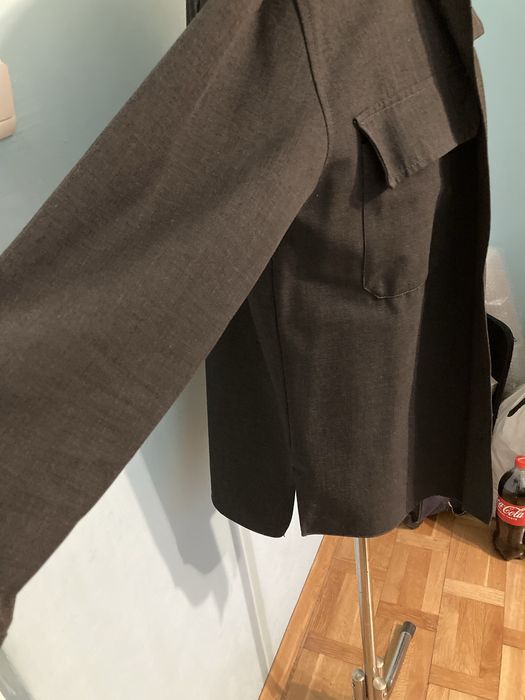 Zara koszula luźna, przedłużana w kolorze grafitowym  roz. S