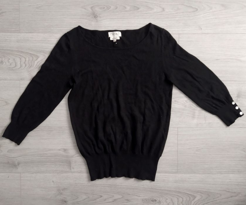 czarny sweterek M L next