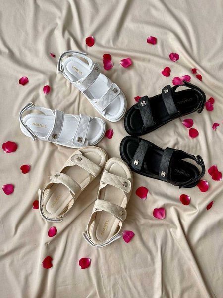 Женские летние сандалии Chanel Sandals босоножки сандалі шанель жіночі