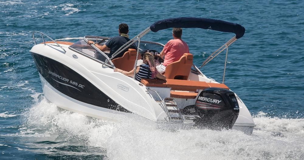 Nowa łódź motorowa BARRACUDA 585 DAY CRUISER,7 osobowa, 150 KM