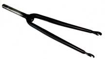 NOWY Mocny Widelec Prosty Szosa Ostre Koło 28'' 1 i 1/8'' Stal Czarny