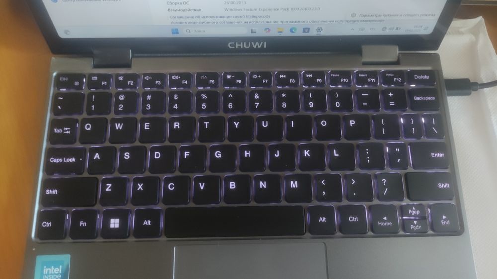 Ноутбук MiniBook X 2025 Gray - 10 дюймов -N150/16Гб/512Гб 0,92кг НОВЫЙ