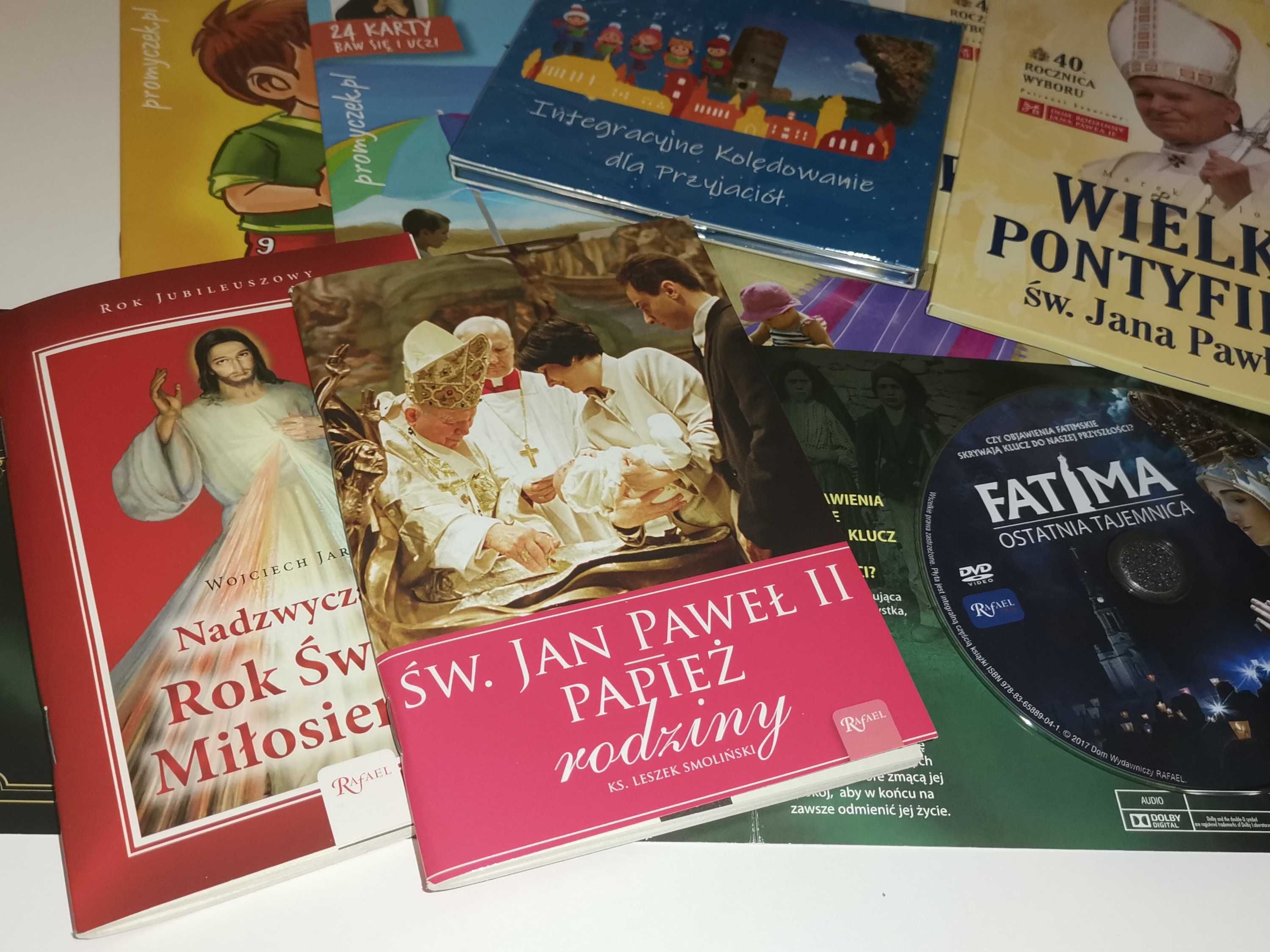 Zestaw DEWOCJONALIÓW religia kościół - książki, płyty CD, film, muzyka