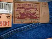 новые винтажные джинсы  Levis 501  USA 31-32 14 oz оригинал