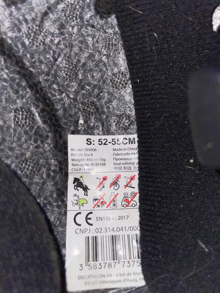 Kask jeździecki fouganza 52-55