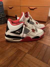Jordan 4 red White
