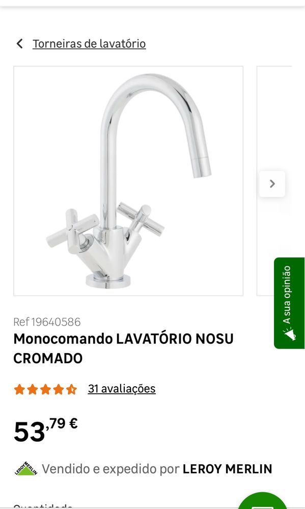 Torneira Bi comando Sensea Nosu NOVA