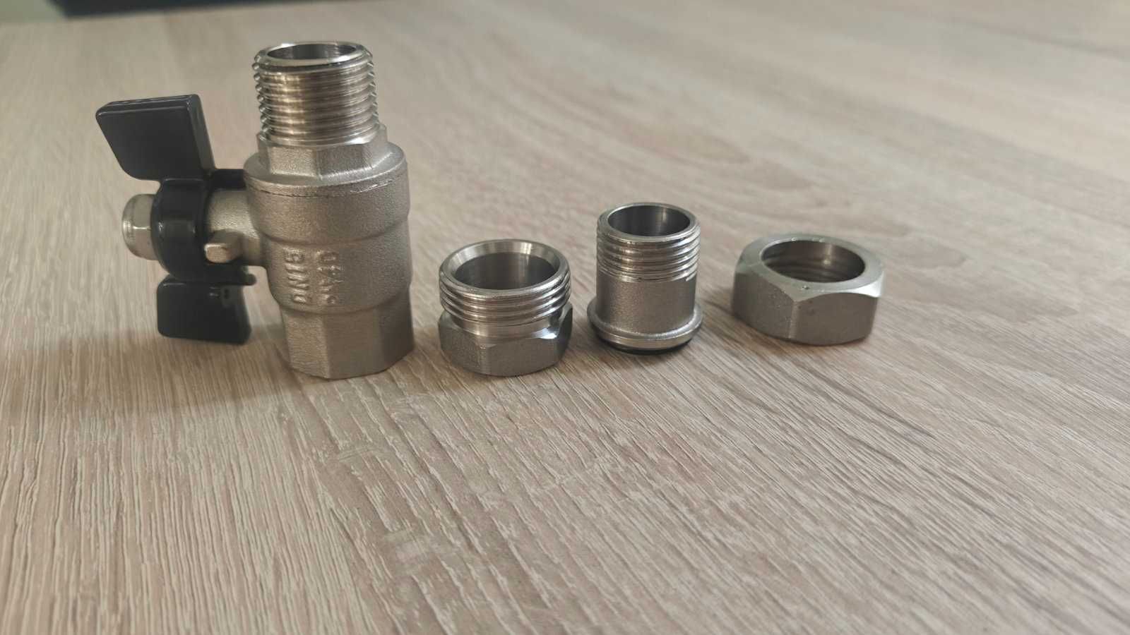 Кран кульовий латунний з американкою Ду15 ( 1/2"), Ру40