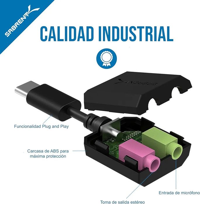 Interface USB-C (Android/Apple/Windows)