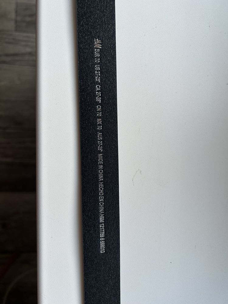 H&M pasek męski rozm 70