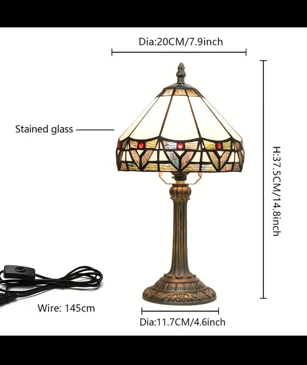 Lampa witrażowa Tiffany