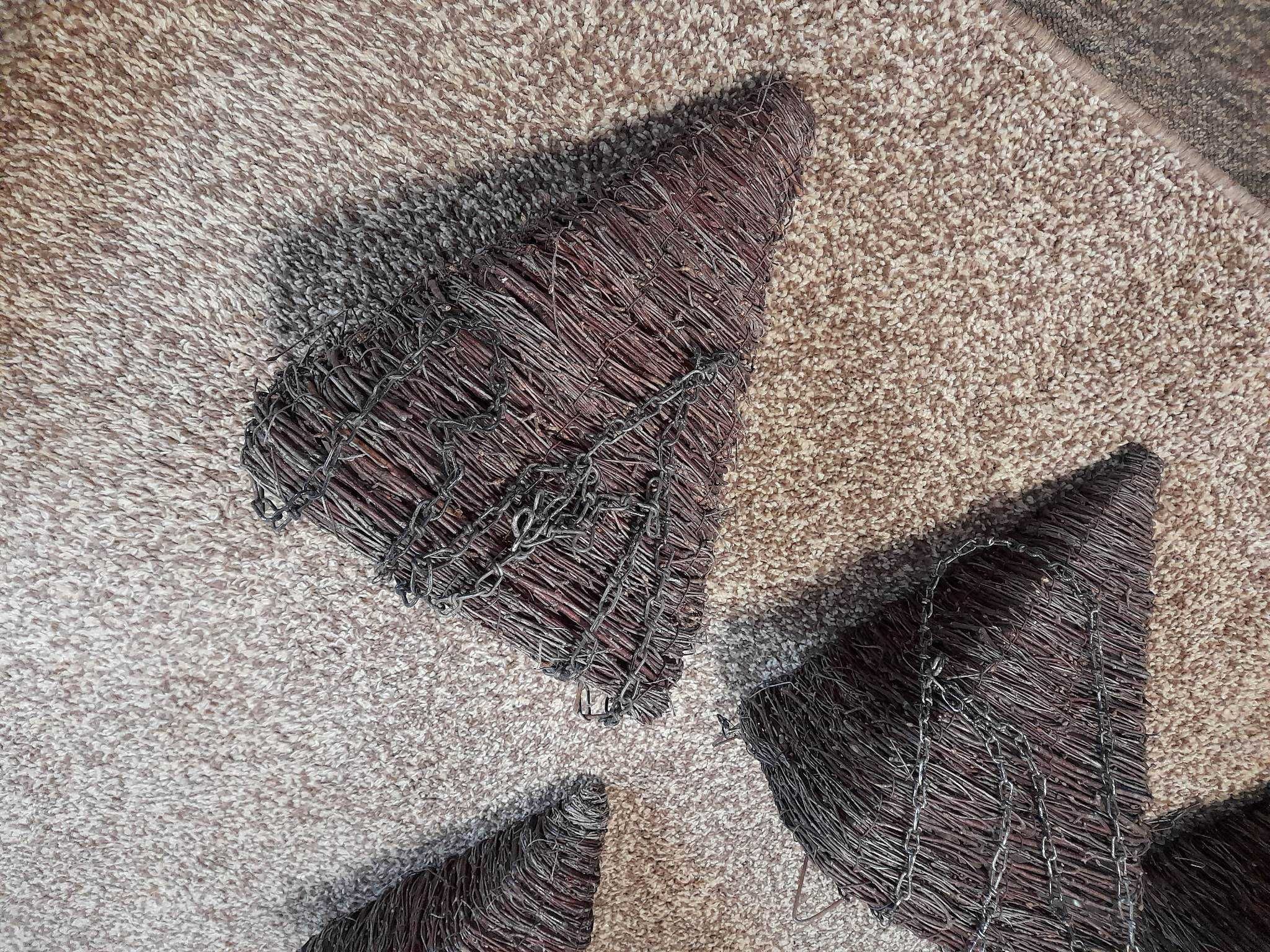Róg wiklinowy, wiszący  do kwiatów (40cm) -  20zł/szt